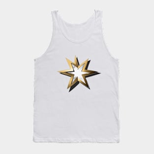 Golden Starburst Graphic Design No. 506 Tank Top